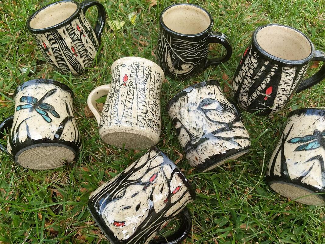 Maggie Ramey Pottery mugs
